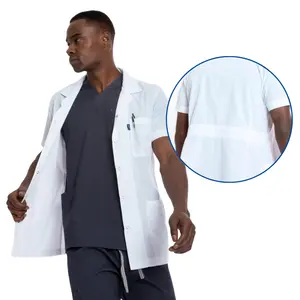 Normal Boy, Kısa Kollu, Klasik Yakalı Doktor Önlüğü, Renk: Beyaz, Beden & Boyut: Medium