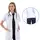 Standard-Length, Long-Sleeve, Classic Collar Doctor Coat, Color: White, Size: Medium Standard-Length, Long-Sleeve, Classic Collar Doctor Coat, Color: White, Size: Medium