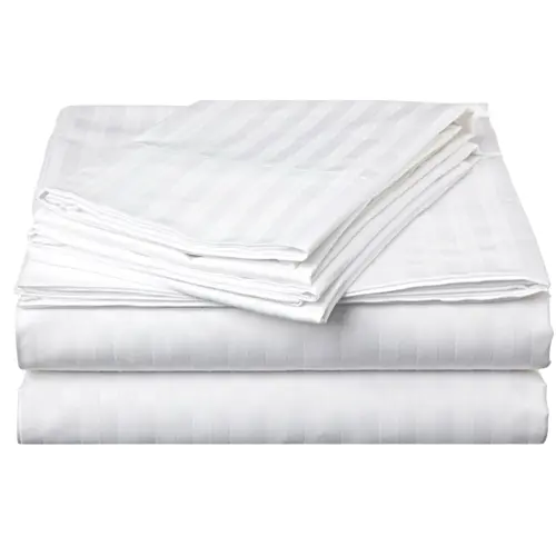 Flador Series 83 Wire Single Satin Yollu Bed Sheet 180x240 cm (Bed Sheet Only), Options: 180x240 cm, Color: White