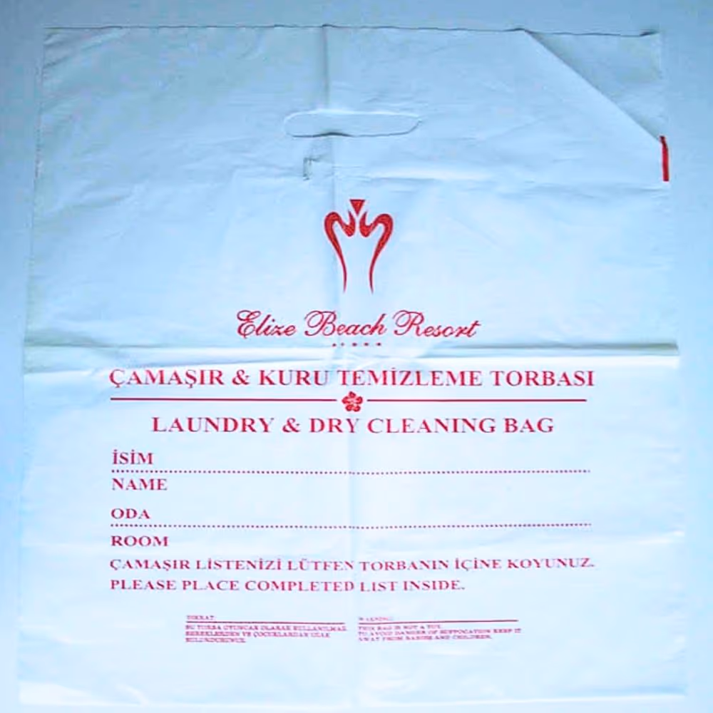 Logo Baskılı 40x55 cm Çamaşır Poşeti 65 Gr