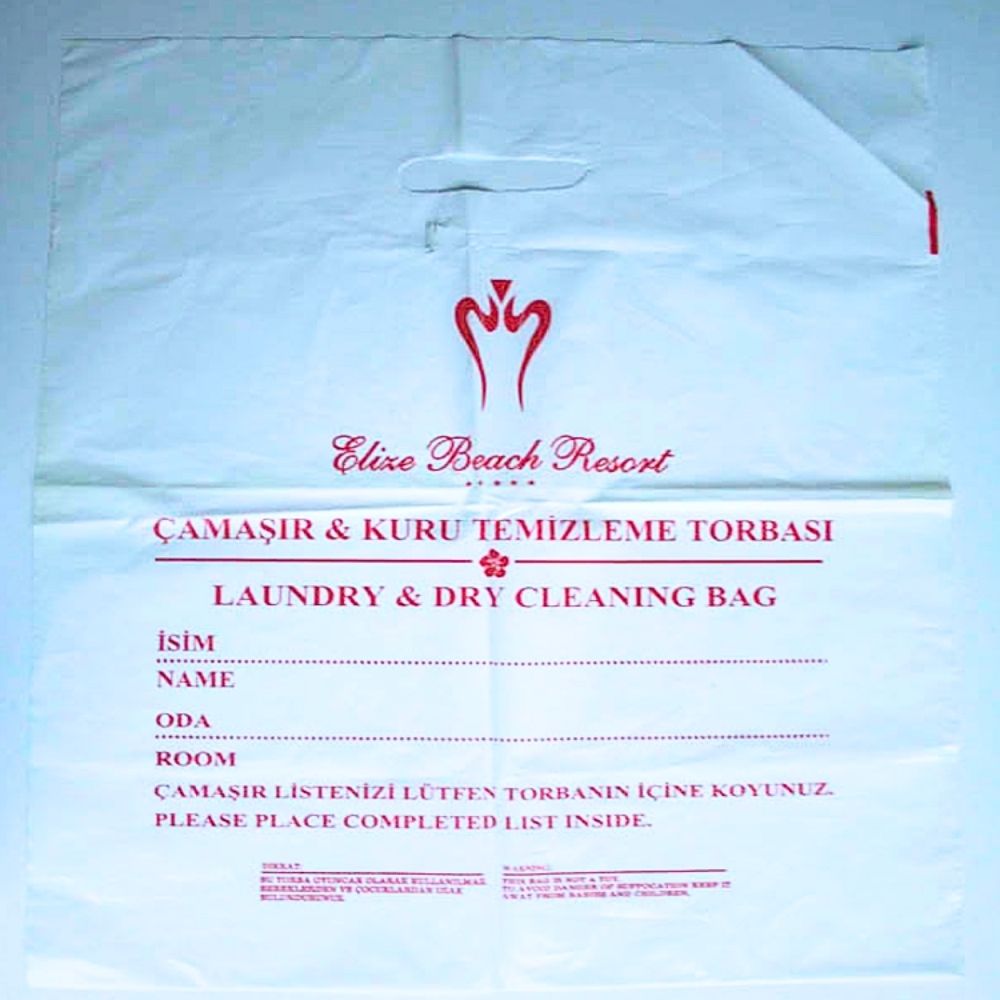 Logo Baskılı 40x55 cm Çamaşır Poşeti 65 Gr