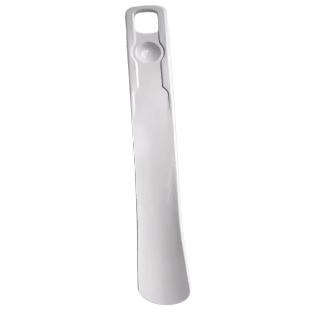Logo Baskılı Beyaz Ayakkabı Çekeceği 14 cm