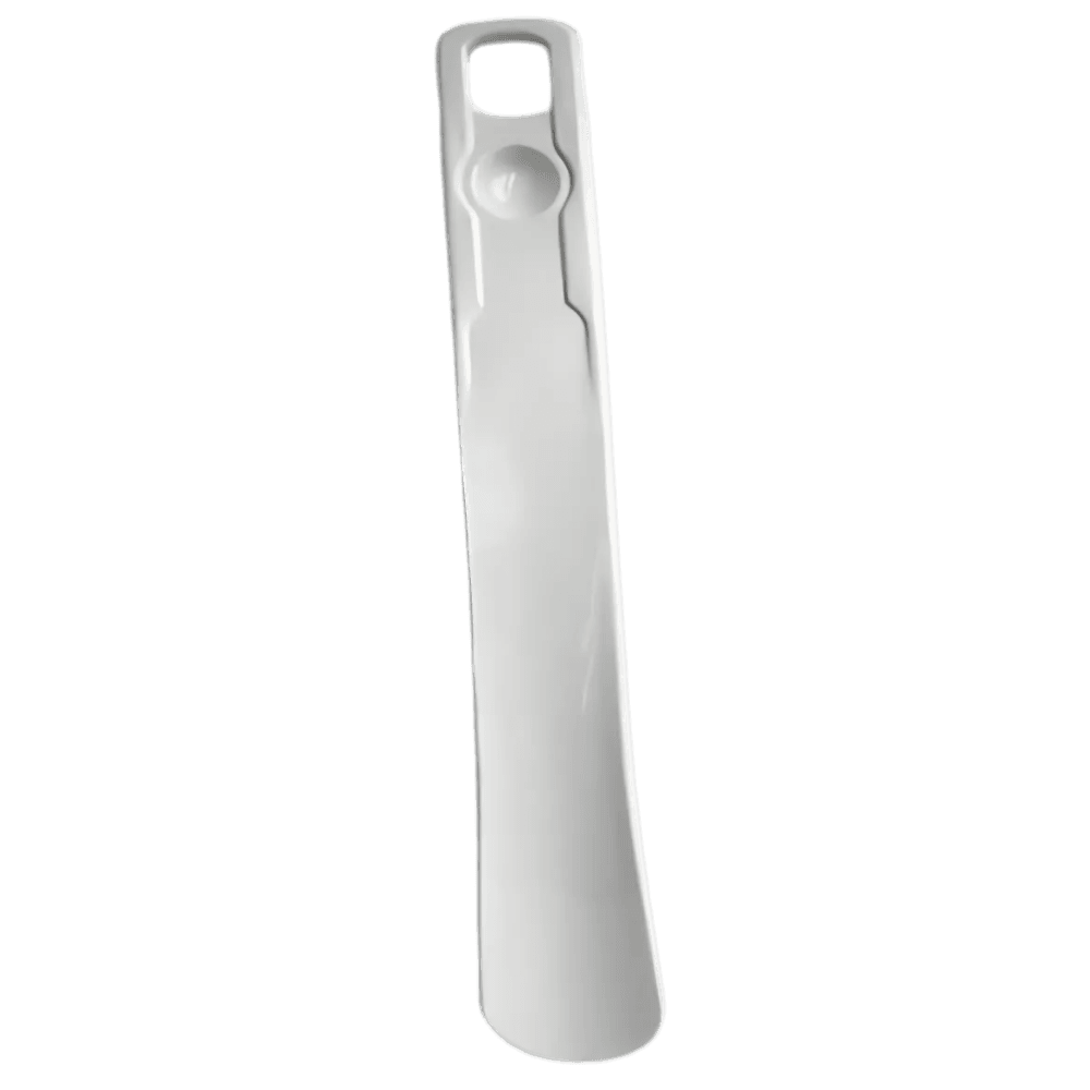 Logo Baskılı Beyaz Ayakkabı Çekeceği 14 cm