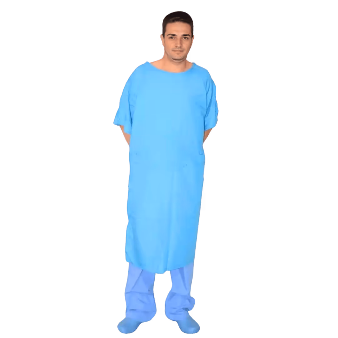 Desenli Hasta Önlüğü Yetişkin