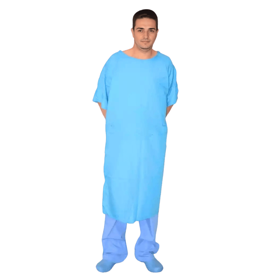 Desenli Hasta Önlüğü Yetişkin