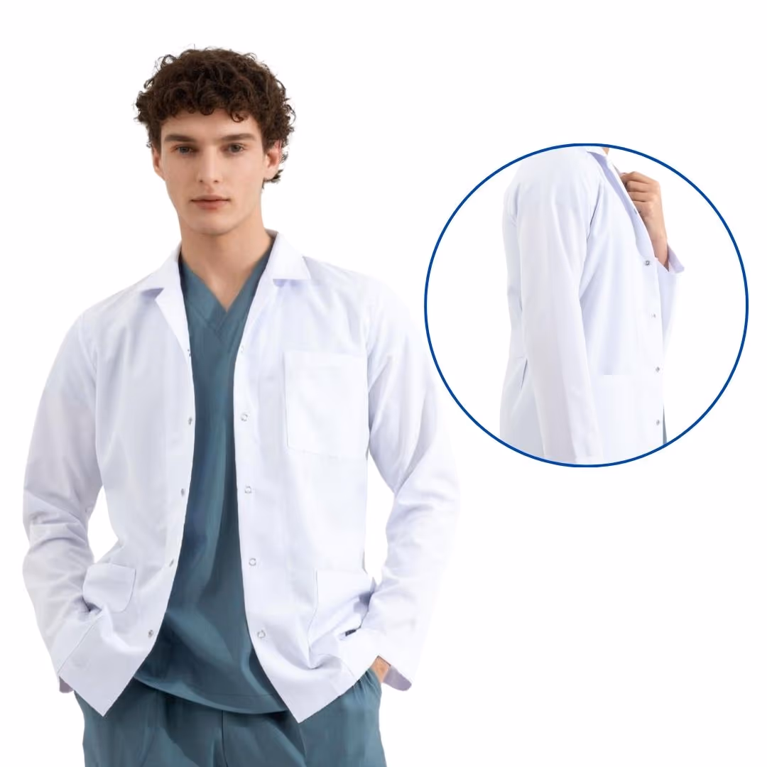Kısa Boy, Uzun Kollu, Klasik Yakalı Doktor Önlüğü